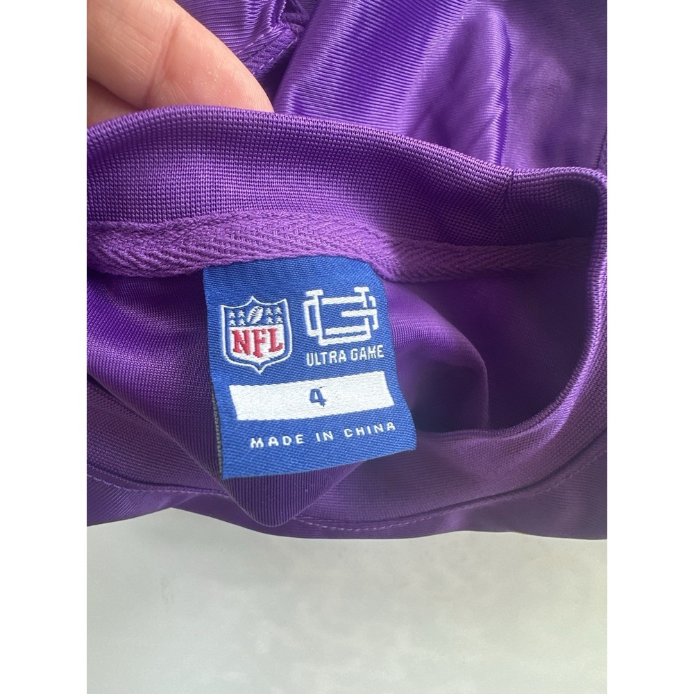 NEW Youth XS 4/5 NFL Minnesota Vikings  Jersey Shirt (No Number) - Picture 4 of 4